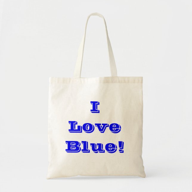 Handbag I Liebe Blau Tragetasche (Vorne)