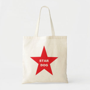 Handbag Star Hund auf Red Star Tragetasche