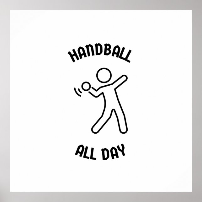 Handball all day poster (Vorne)