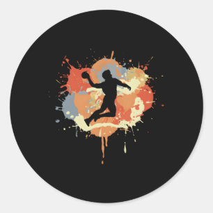 Handball Ball Sports Runder Aufkleber