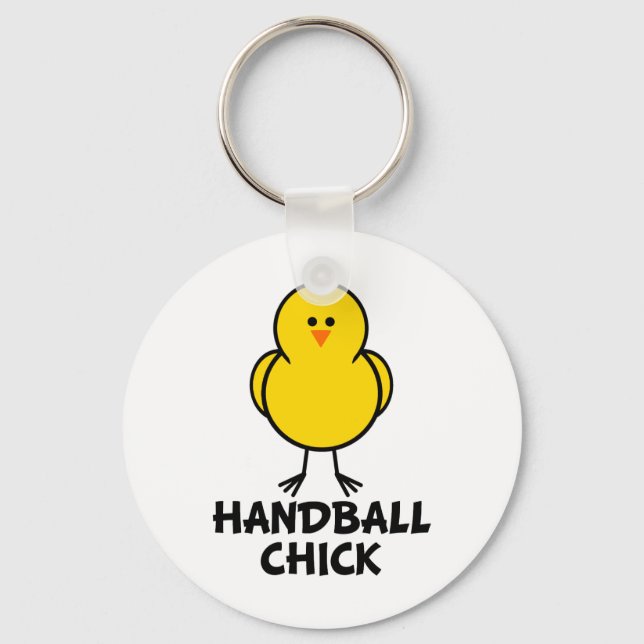 Handball Chick Schlüsselanhänger (Vorderseite)