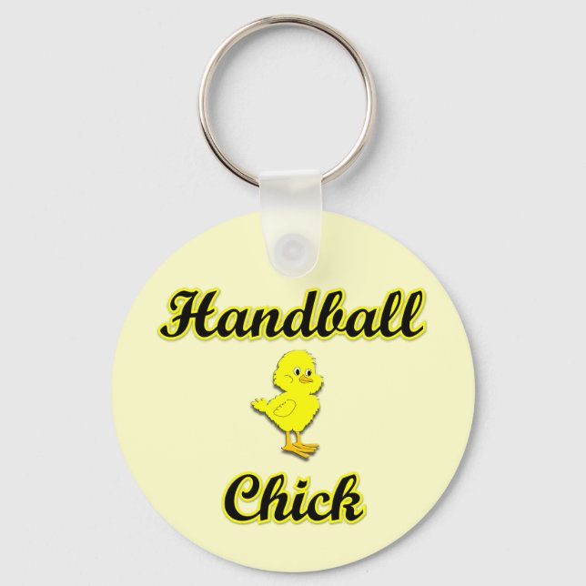 Handball Chick Schlüsselanhänger (Vorderseite)