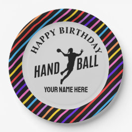 Handball Girl Birthday, Handball Player Gift Pappteller