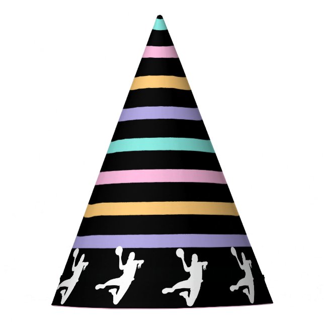 Handball Girl Birthday, Handball Player Gift  Partyhütchen (Vorderseite)