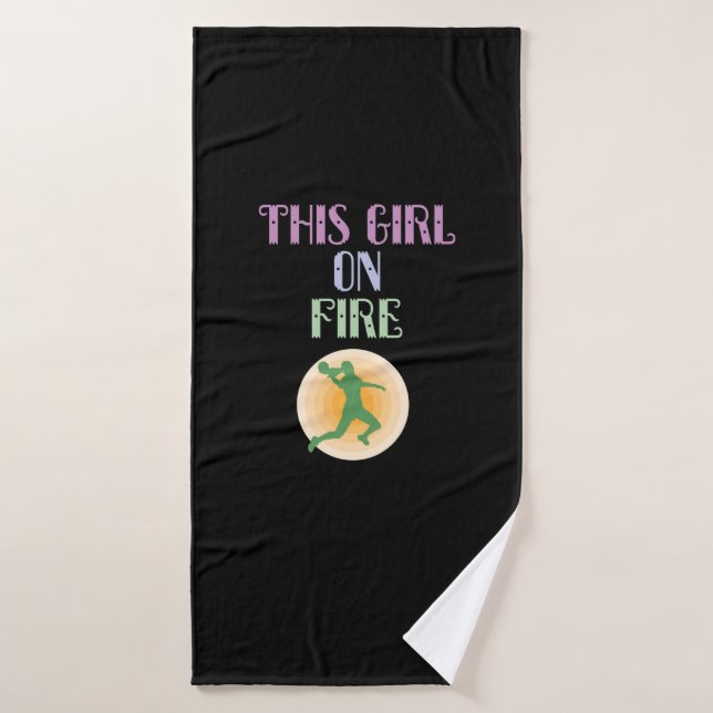 Handball "Girl On Fire" (Serviette de bain)