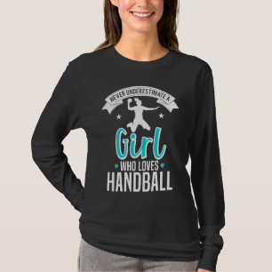 Handball Girl Sport Female Ball Game T-Shirt
