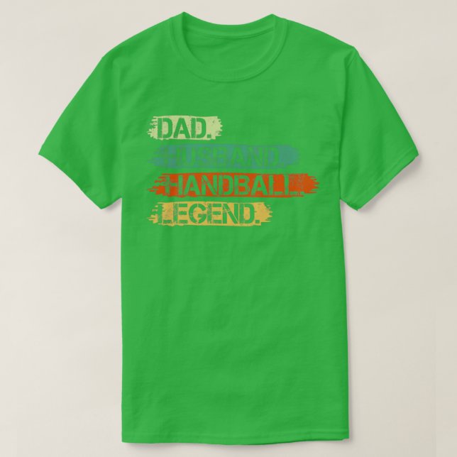 Handball Goalkeeper Vater Vintages Geschenk 1 T-Shirt (Design vorne)