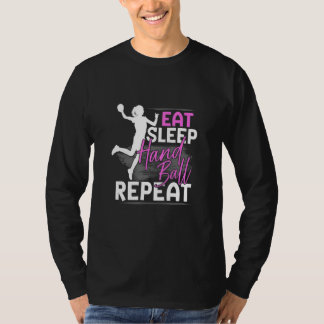 Handball-Grafik für Mädchen und Frauen Handball T-Shirt