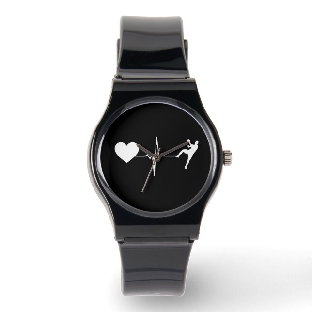 Handball Handball Handball Player Heartbeat Armbanduhr (Vorderseite)