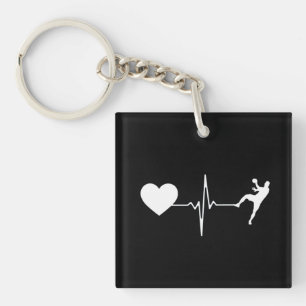Handball Handball Handball Player Heartbeat Schlüsselanhänger