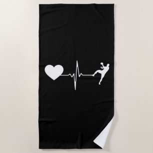 Handball Handball Handball Player Heartbeat Strandtuch