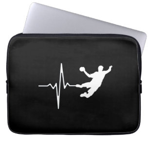 Handball - Handball Player Heartbeat Laptopschutzhülle