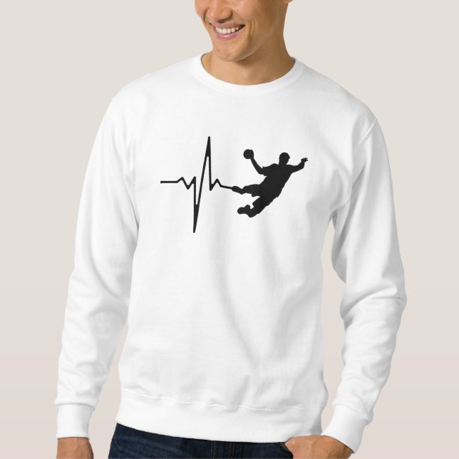 Handball - Handball Player Heartbeat Sweatshirt (Vorderseite)