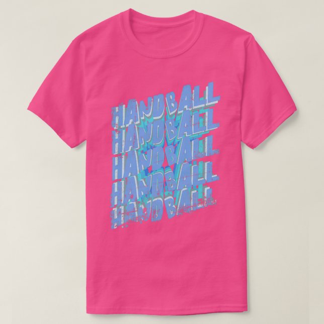 Handball Handballer Handballspieler 18 T-Shirt (Design vorne)