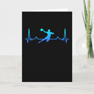 Handball Heartbeat Geschenke Karte