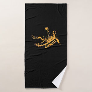 Handball ist mein Sport Badehandtuch