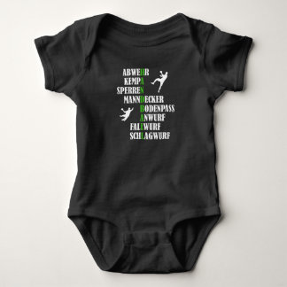 Handball Kempa Man Marker Drop Throw Geschenk Baby Strampler