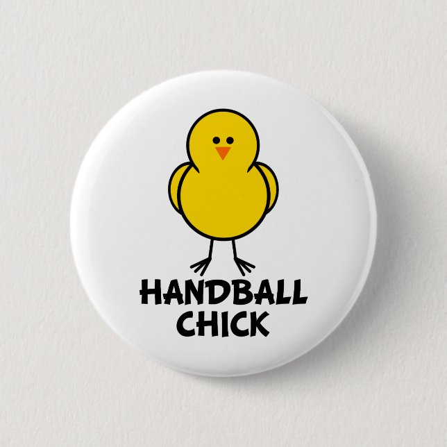 Handball-Küken Button (Vorderseite)