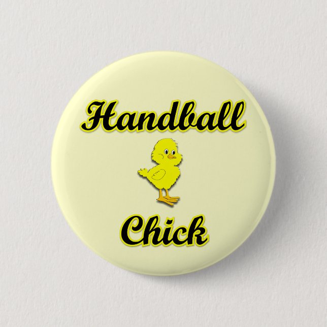 Handball-Küken Button (Vorderseite)