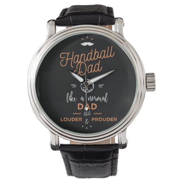Handball Papa Armbanduhr (Vorderseite)