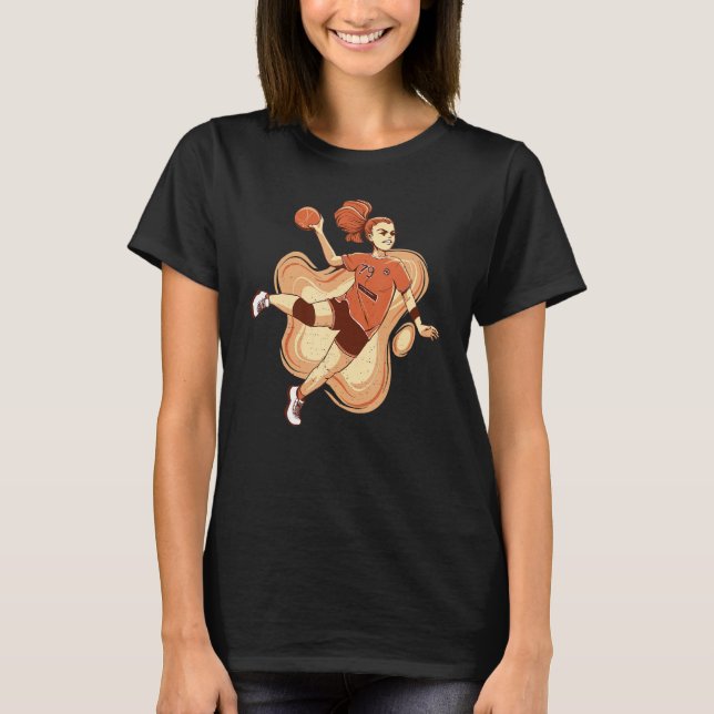 Handball Player Handball Ball Outfit Handball Girl T-Shirt (Vorderseite)