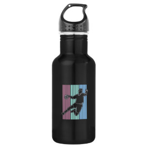 Handball Player Retro Edelstahlflasche