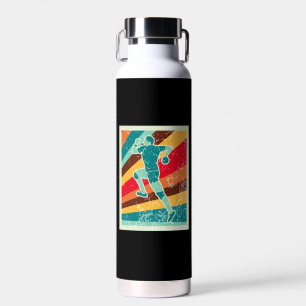 Handball Player Retro Trinkflasche