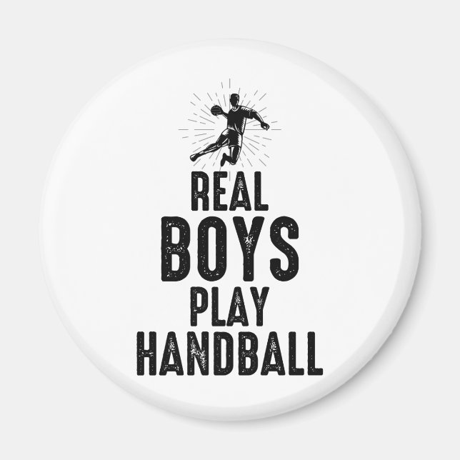Handball Player Sport Team Handballer Funny Sprich Magnet (Vorne)