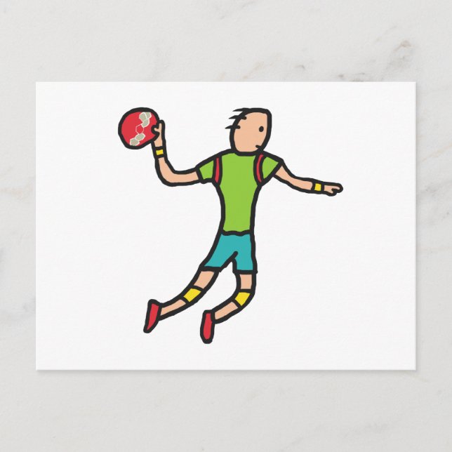Handball Postkarte (Vorderseite)