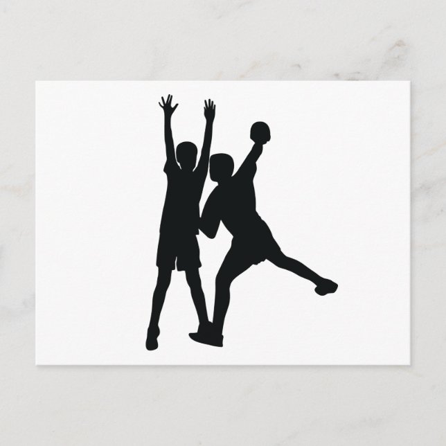 Handball-Postkarte Postkarte (Vorderseite)