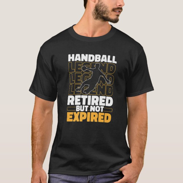 Handball Retired Sport  Handball T-Shirt (Vorderseite)