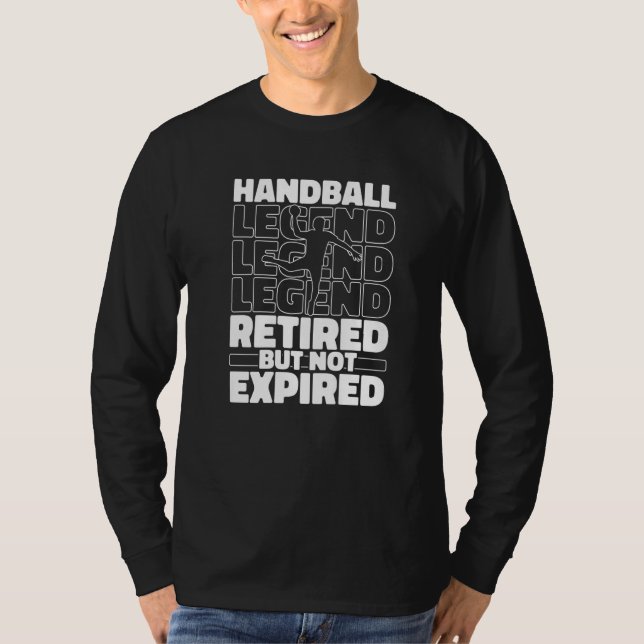 Handball Retiree  Sport Handball T-Shirt (Vorderseite)