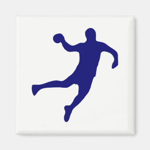 Handball-Silhouette Magnet