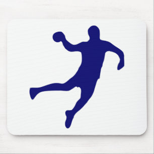 Handball-Silhouette Mousepad