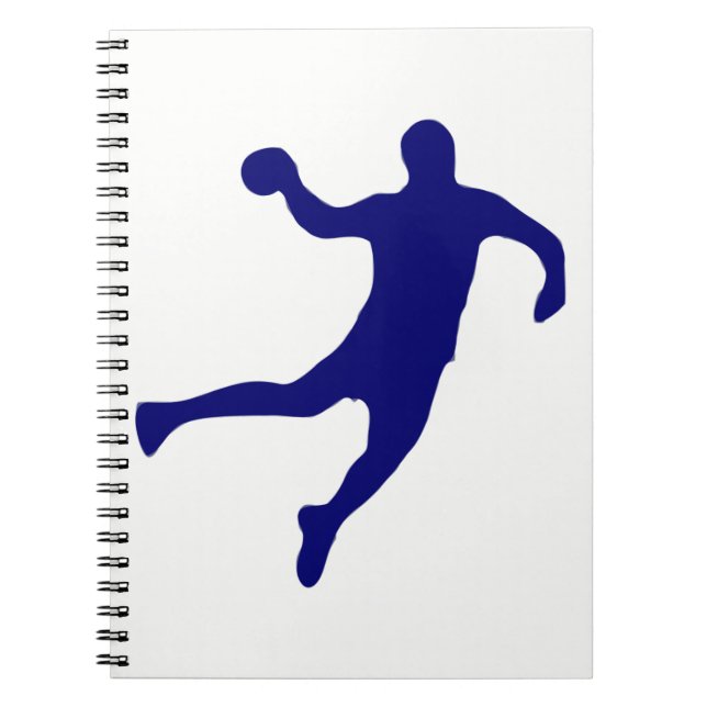 Handball-Silhouette Notizblock (Vorderseite)