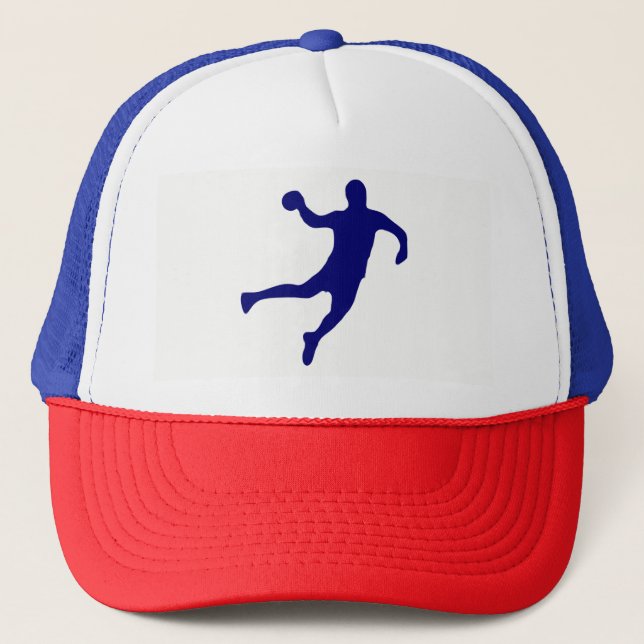 Handball-Silhouette Truckerkappe (Vorderseite)