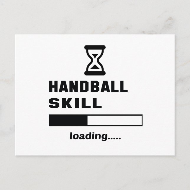 Handball Skill Loading... Postkarte (Vorderseite)