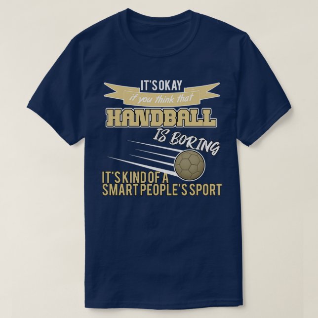 Handball smart people sport T-Shirt (Design vorne)