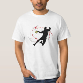 Handball sophisticated design of player and goal T-Shirt