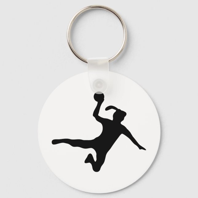 Handball spielerin Frauenhandball Schlüsselanhänger (Vorderseite)