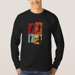 Handball Sport Coach Turnierball Ball Vintag Handb T-Shirt