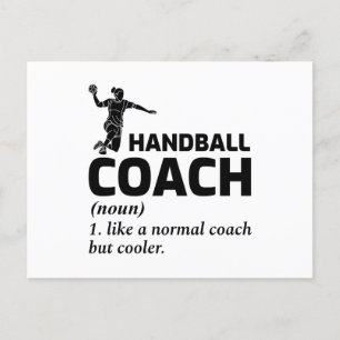 Handball-Trainer Handballer Funny Sprichwort Postkarte