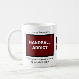 Handballaddict Hinzufügen des Monogrammes Ihres Na Kaffeetasse