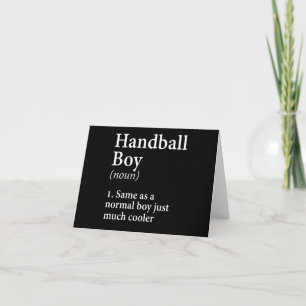 Handballer Handball-Jungen-Ball trägt Karte