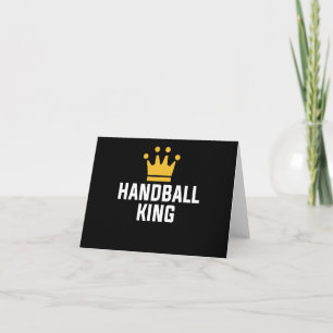 Handballer Handball King Ball Sportgeschenk Männer Karte