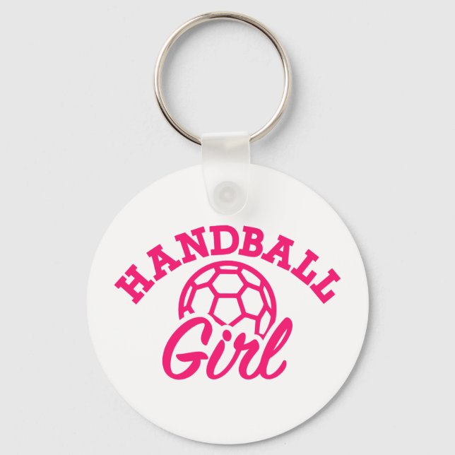 Handballmädchen Schlüsselanhänger (Vorderseite)