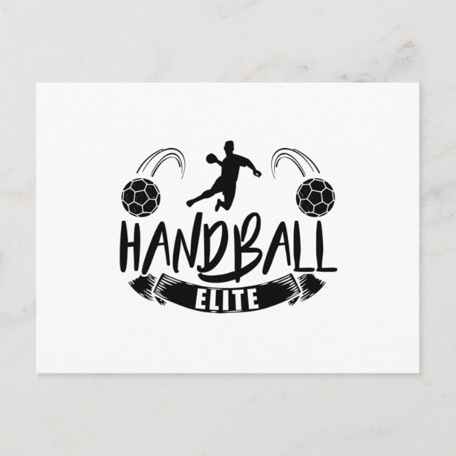 Handballmannschaft | Handball player Sport Trainer Postkarte (Vorderseite)