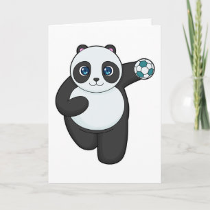 Handballspieler Panda Handball Karte