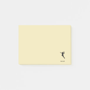 Handballspieler Post-it Klebezettel
