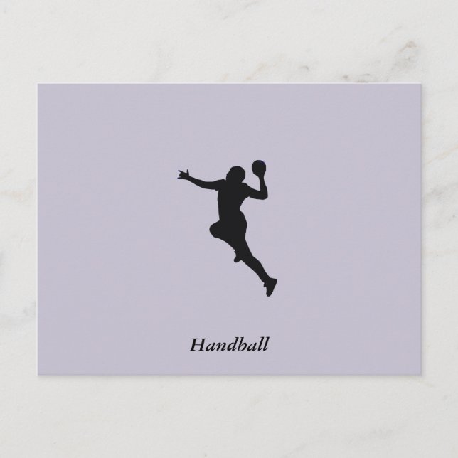 Handballspieler Postkarte (Vorderseite)